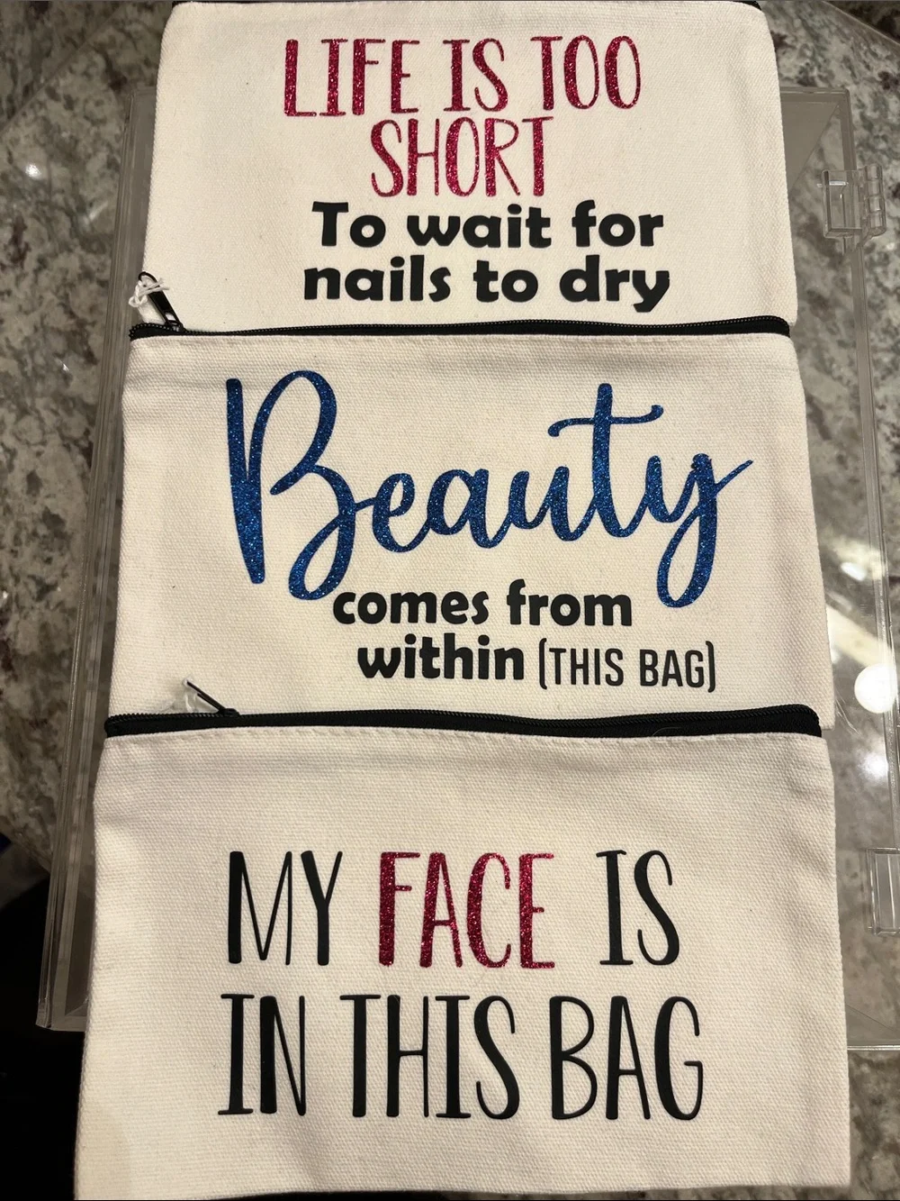 Canvas Cosmetic Bags